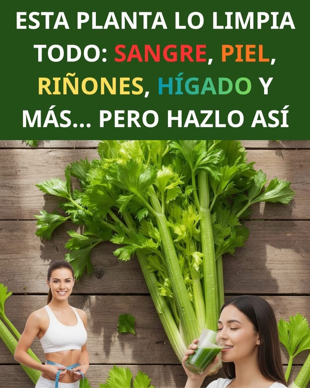 Jugo de apio para limpiar riñones, hígado y pulmones