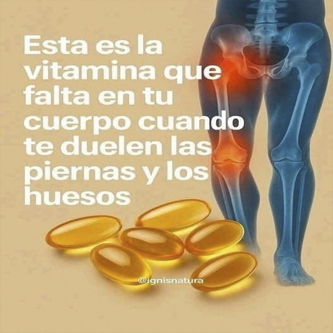DOLOR EN LOS HUESOS: QUÉ VITAMINAS LE FALTAN A TU CUERPO Y CÓMO RECUPERARLAS NATURALMENTE