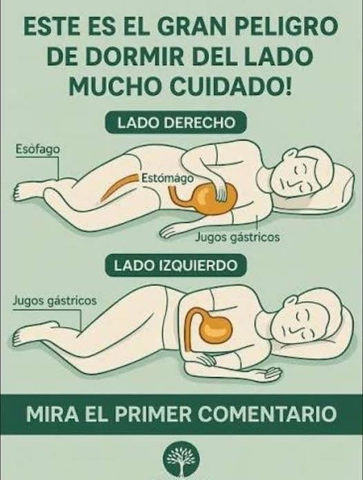 Cuidado si duermes del LADO DERECHO: debes tener en cuenta estos riesgos