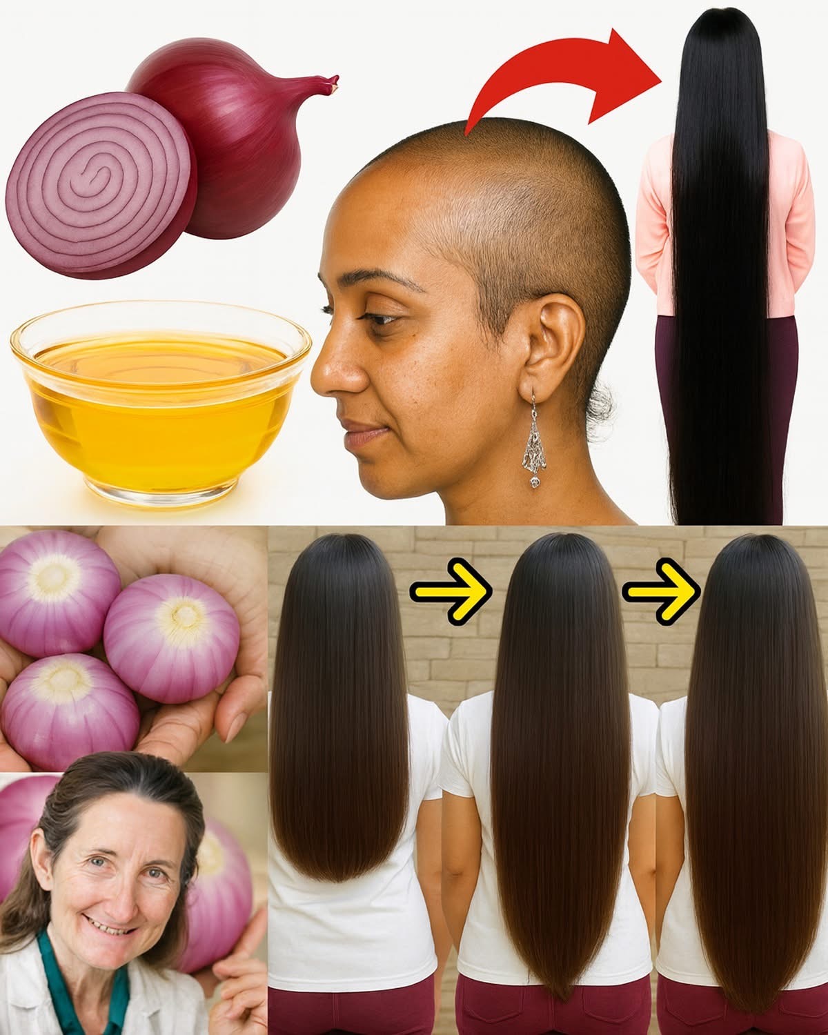 Cómo preparar aceite de cebolla para acelerar el crecimiento del cabello y detener la caída