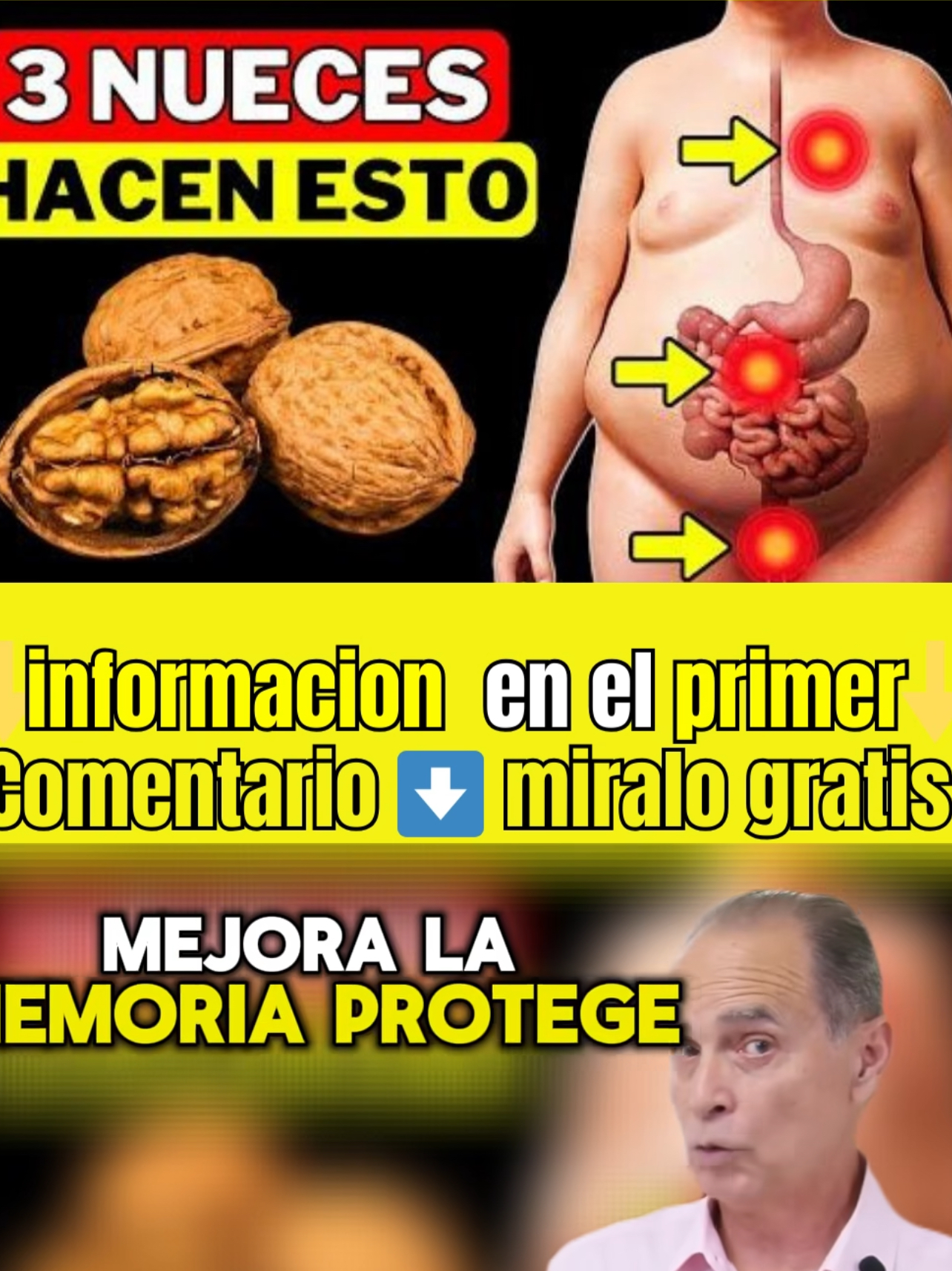 SOLO 3 NUECES AL DÍA HARÁN ESTO A TU CUERPO… Y TODOS DEBERÍAN SABERLO