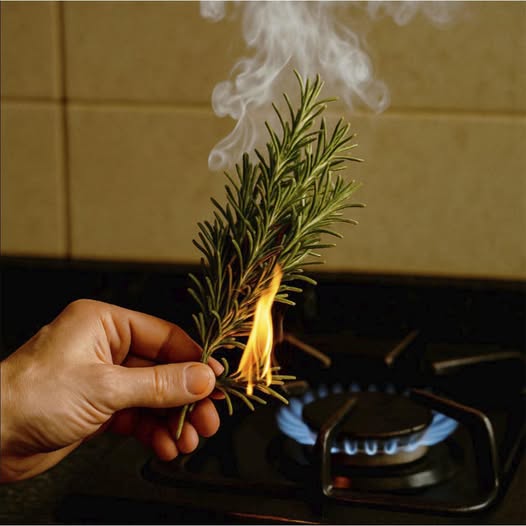 Quema una ramita de romero en tu hogar