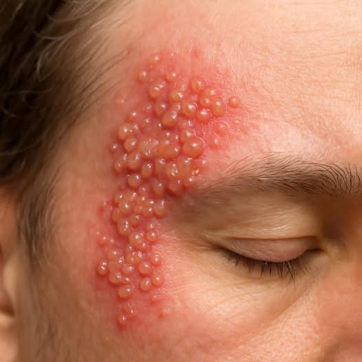 ¿Por qué aparece una erupción con ampollas en la cara? (Explicación del herpes zóster o “culebrilla”)