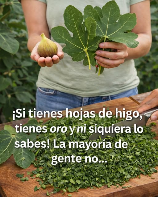 Si tienes hojas de higo, tienes oro verde y ni lo sabías