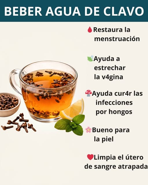agua de clavo beneficios