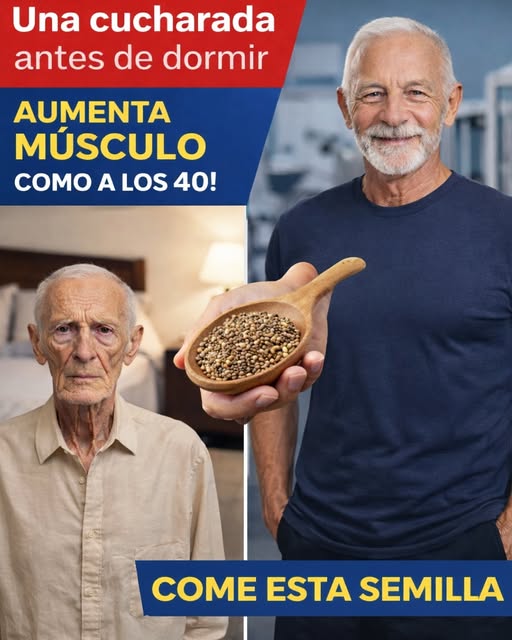 Gana músculo después de los 70: la semilla nocturna que pocos conocen