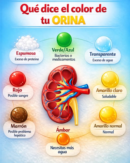 Colores de la orina: lo que dicen sobre tu salud