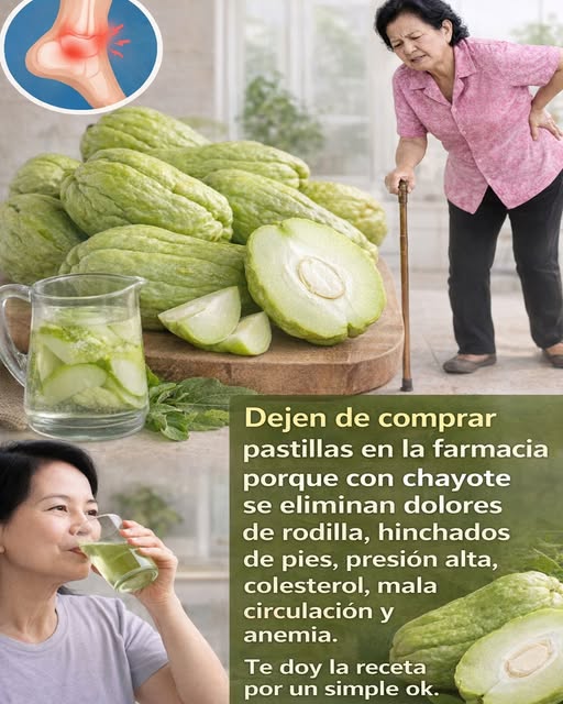 Chayote: el vegetal mexicano que podría apoyar rodillas, pies y energía diaria
