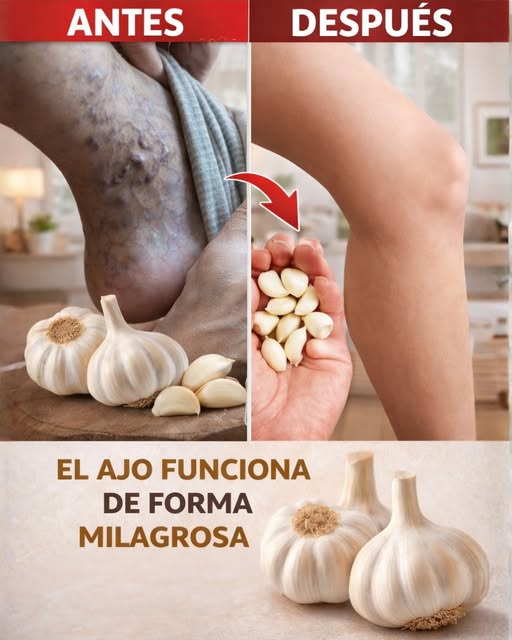 💥 El Milagro del Ajo: Cómo Este Sencillo Remedio Casero Puede Ayudar a Reducir las Varices de Forma Natural