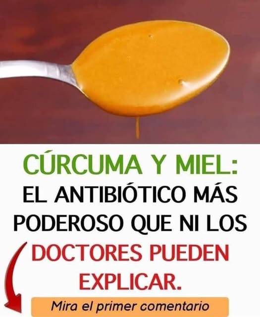 Curcuma y miel es el antibiotico natural Mas Poderoso.