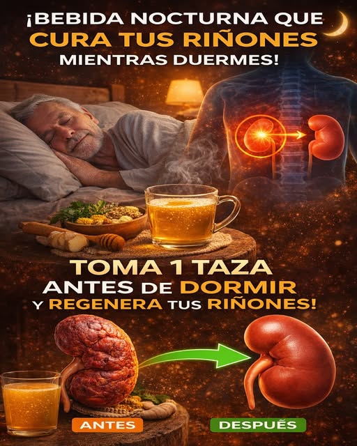 11 bebidas nocturnas que podrían apoyar la salud de tus riñones y el equilibrio de la creatinina
