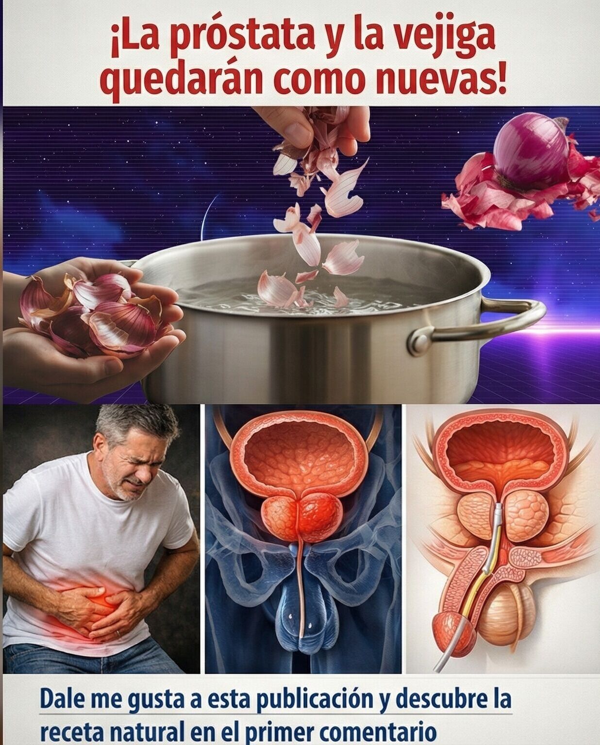 El Poder Oculto de la Cebolla: Cómo Utilizarla (y su Cáscara) para Limpiar la Próstata y la Vejiga