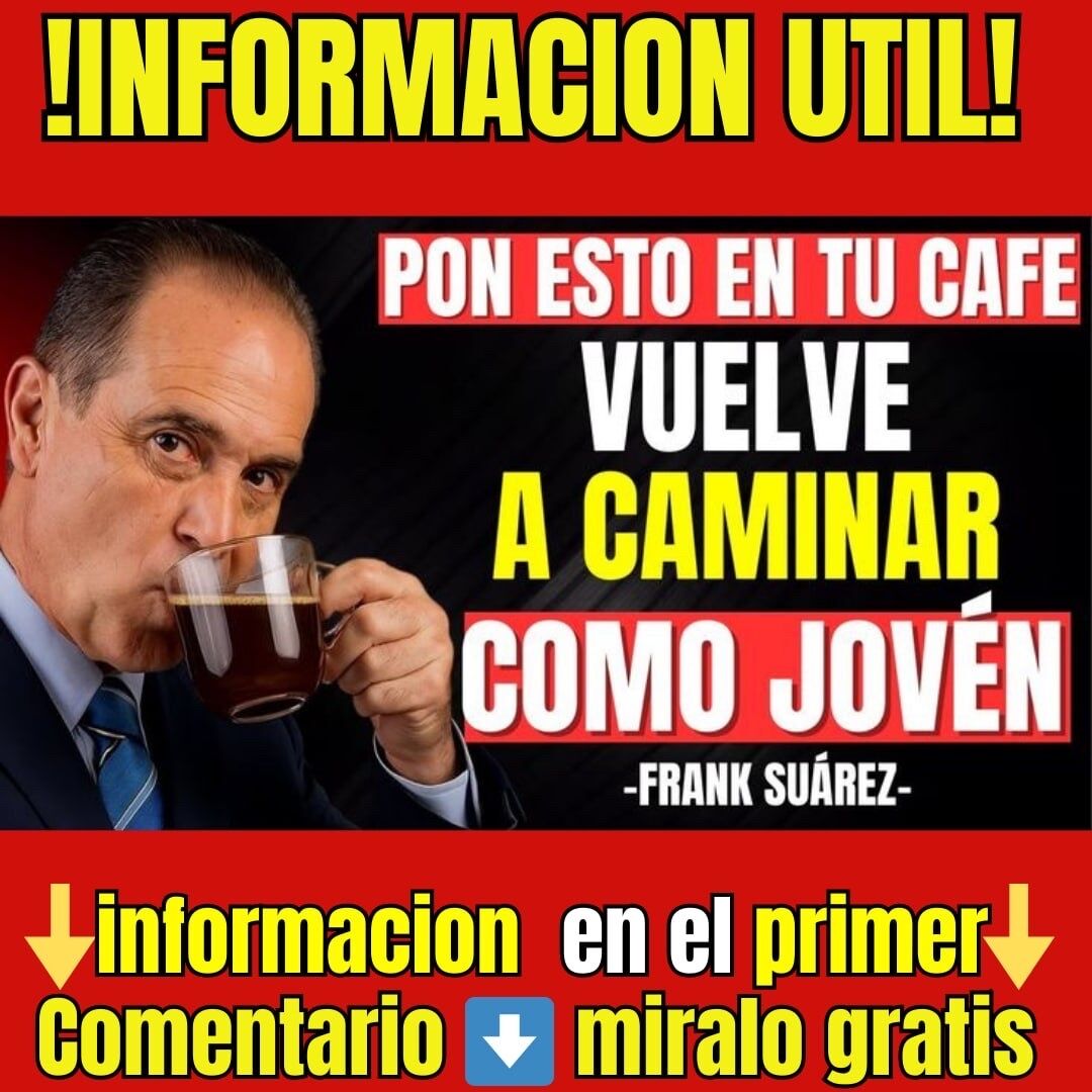 Después de los 60: Añade ESTO a tu café y verás cómo regresan tus músculos | Dr. Frank Suárez
